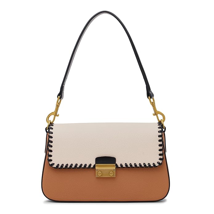 Diya Whipstitch Flap Shoulder Bag