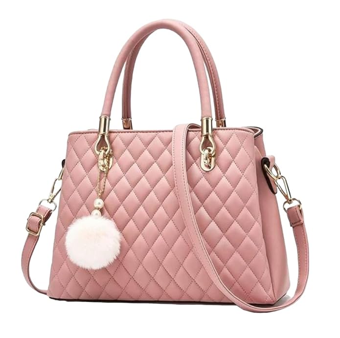 Pihu Quilted Pom-Pom Handbag