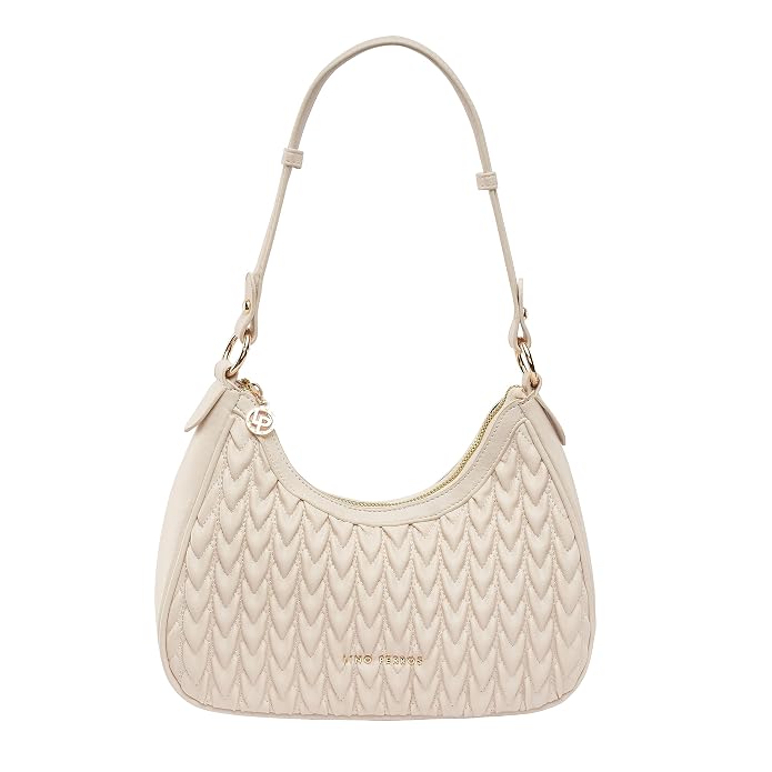 Amara Chevron Quilted Crescent Bag