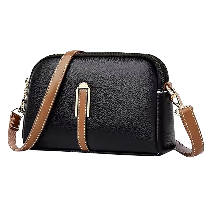 Noor Contrast-Strap Crossbody